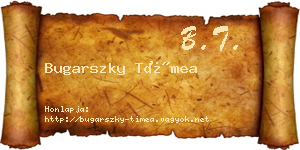 Bugarszky Tímea névjegykártya